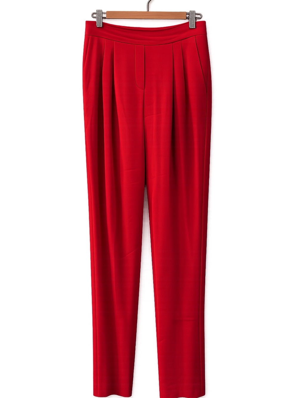 Aritzia Red Pleated Tapered Pants - Conan